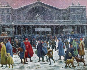 ガールドゥレストアンダースノー、1917年 作： Maximilien Luce